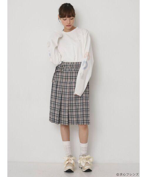 merry jenny（メリージェニー）の「checkミディプリーツスカート（スカート・レディース・ブラウン/ベージュ/ブラック・FREE）」の18枚目の写真