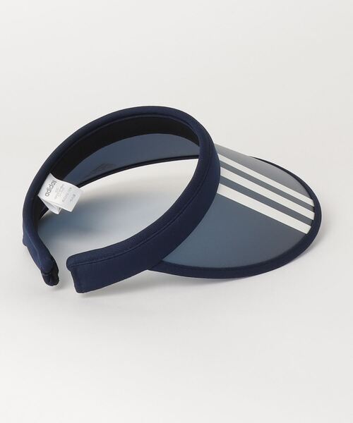 adidas（アディダス）の「【adidas/アディダス】3ストライプ クリップサンバイザー（サンバイザー・レディース・ブラック/ネイビー・FREE）」の16枚目の写真