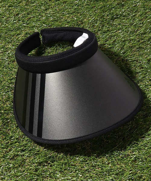 adidas（アディダス）の「【adidas/アディダス】3ストライプ クリップサンバイザー（サンバイザー・レディース・ブラック/ネイビー・FREE）」の4枚目の写真