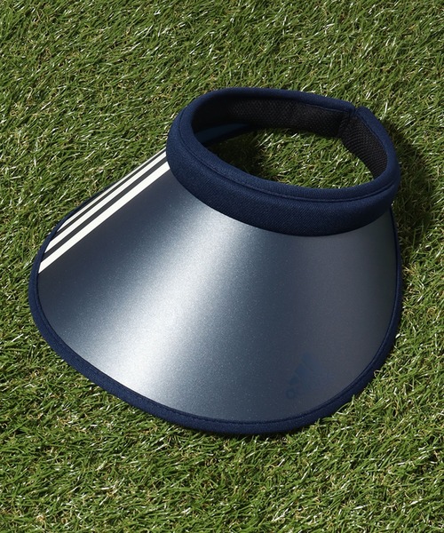 adidas（アディダス）の「【adidas/アディダス】3ストライプ クリップサンバイザー（サンバイザー・レディース・ブラック/ネイビー・FREE）」の8枚目の写真