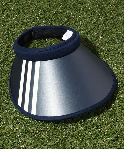 adidas（アディダス）の「【adidas/アディダス】3ストライプ クリップサンバイザー（サンバイザー・レディース・ブラック/ネイビー・FREE）」の7枚目の写真