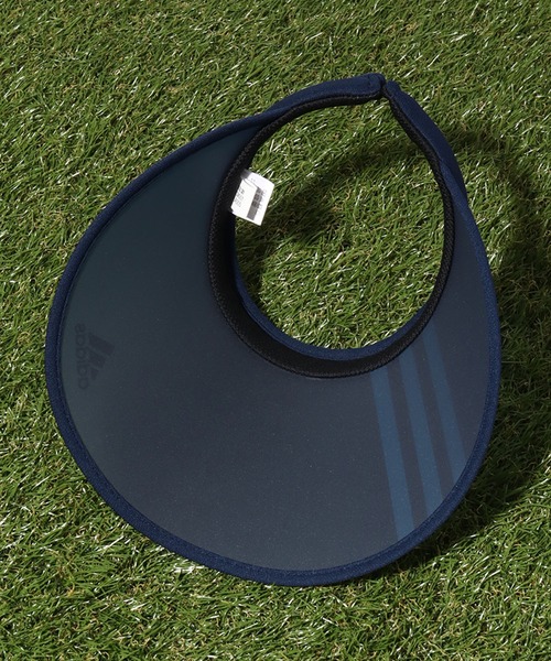 adidas（アディダス）の「【adidas/アディダス】3ストライプ クリップサンバイザー（サンバイザー・レディース・ブラック/ネイビー・FREE）」の12枚目の写真