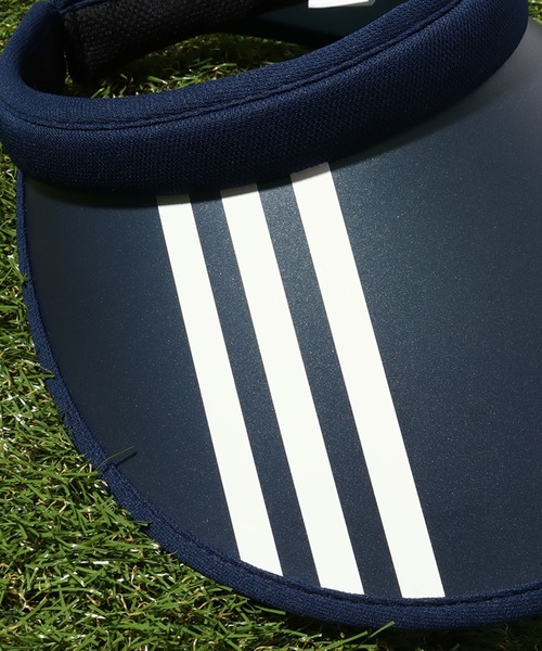 adidas（アディダス）の「【adidas/アディダス】3ストライプ クリップサンバイザー（サンバイザー・レディース・ブラック/ネイビー・FREE）」の14枚目の写真