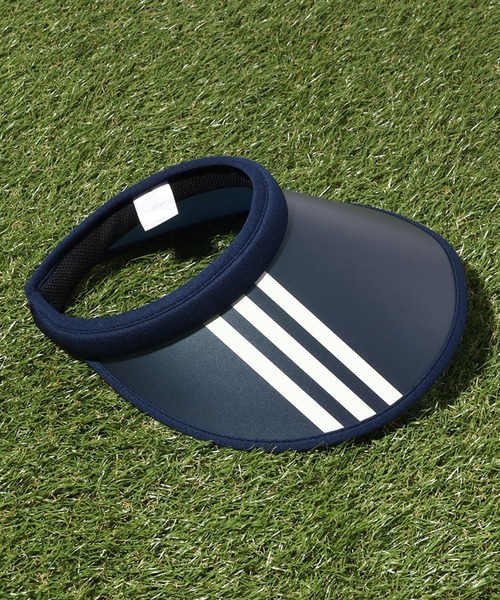 adidas（アディダス）の「【adidas/アディダス】3ストライプ クリップサンバイザー（サンバイザー・レディース・ブラック/ネイビー・FREE）」の10枚目の写真
