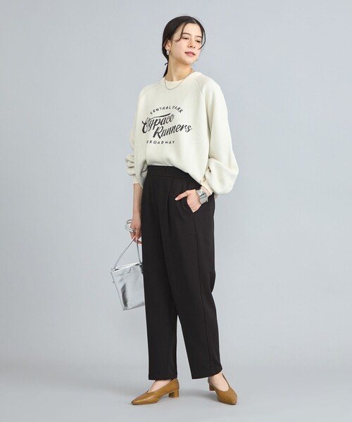coen（コーエン）の「イージービューティーテーパードパンツ（WEB限定サイズ）（スラックス・レディース・ブラック/ベージュ/オレンジ/ダークグレー/ケリーグリーン・S/M/L/XL）」の17枚目の写真