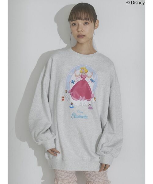 merry jenny(メリージェニー)の「【ディズニーコラボ】Cinderellaスウェット / シンデレラスウェット(スウェット・レディース・グレー/オフホワイト/ピンク・FREE)」の13枚目の写真