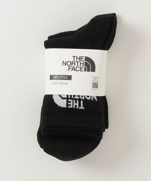 THE NORTH FACE（ザノースフェイス）の「【THE NORTH FACE】TNF Jacquard Logo 3P Crew（ソックス/靴下・メンズ・ホワイト×ブラック/ブラック×ホワイト・MEDIUM/SMALL/LARGE）」の2枚目の写真