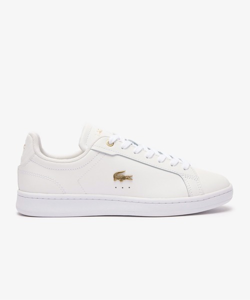 LACOSTE(ラコステ)の「LACOSTE/ラコステ CARNABY PRO 124 1 SFA スニーカー ストリート レディース ファッション 47SFA0040(スニーカー・レディース・ホワイト×ゴールド・23.0cm/23.5cm/24.0cm/24.5cm)」の5枚目の写真