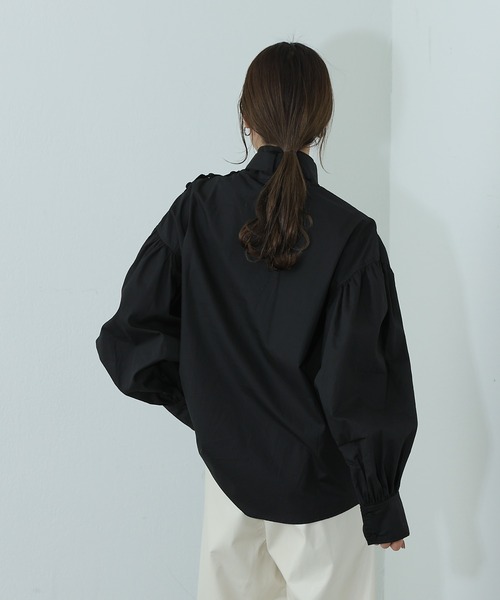 COLONY 2139（コロニートゥーワンスリーナイン）の「スタンドタイブラウス（シャツ/ブラウス・レディース・オフホワイト/ブラック・FREE）」の16枚目の写真