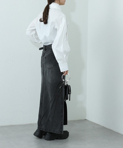 COLONY 2139（コロニートゥーワンスリーナイン）の「スタンドタイブラウス（シャツ/ブラウス・レディース・オフホワイト/ブラック・FREE）」の12枚目の写真