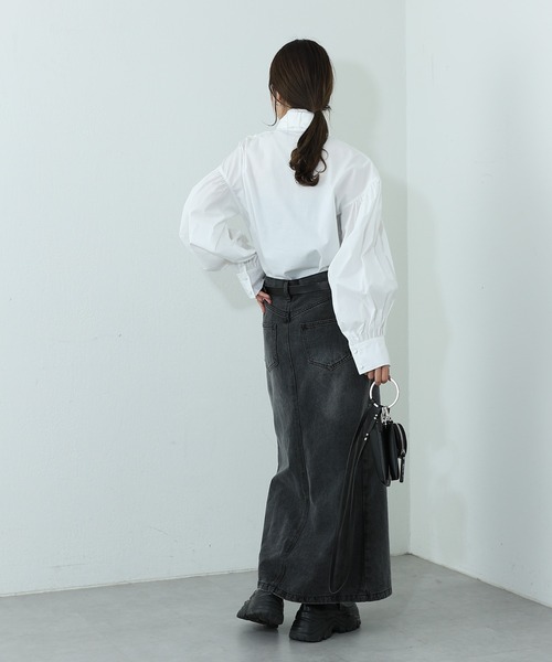 COLONY 2139（コロニートゥーワンスリーナイン）の「スタンドタイブラウス（シャツ/ブラウス・レディース・オフホワイト/ブラック・FREE）」の11枚目の写真