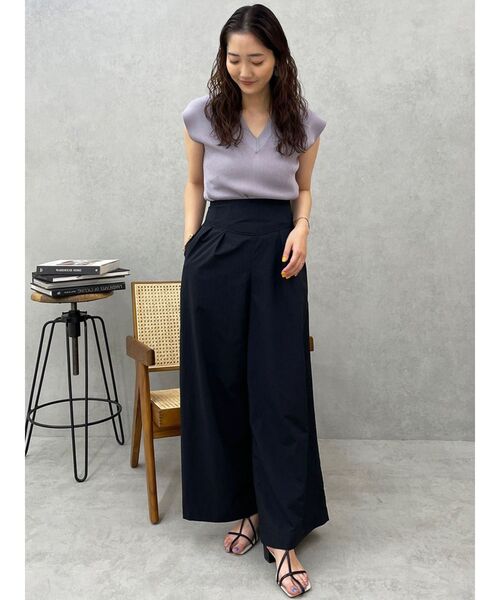 LAGUNAMOON(ラグナムーン)の「コルセットワイドパンツ(その他パンツ・レディース・ブラック/アイボリー・MEDIUM/SMALL)」の4枚目の写真