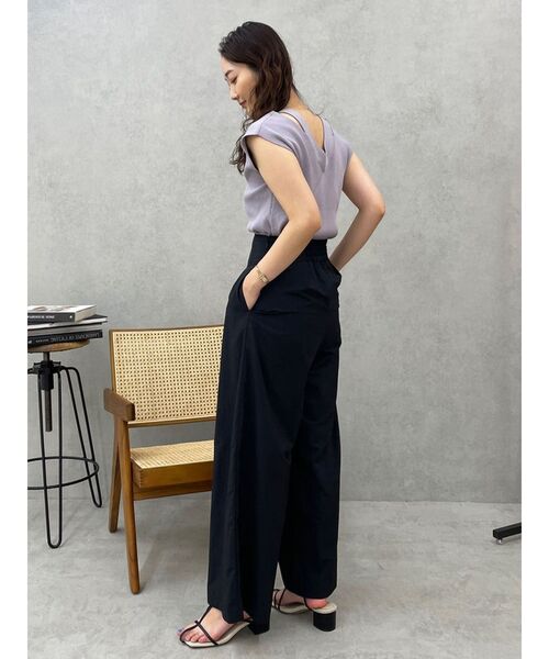 LAGUNAMOON(ラグナムーン)の「コルセットワイドパンツ(その他パンツ・レディース・ブラック/アイボリー・MEDIUM/SMALL)」の5枚目の写真