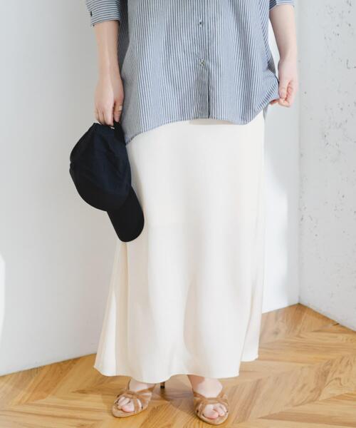 F by ROSSO（エフバイロッソ）の「F by ROSSO　サテンマーメイドスカート（スカート・レディース・ミント/ネイビー/ホワイト系その他・36/38）」の4枚目の写真