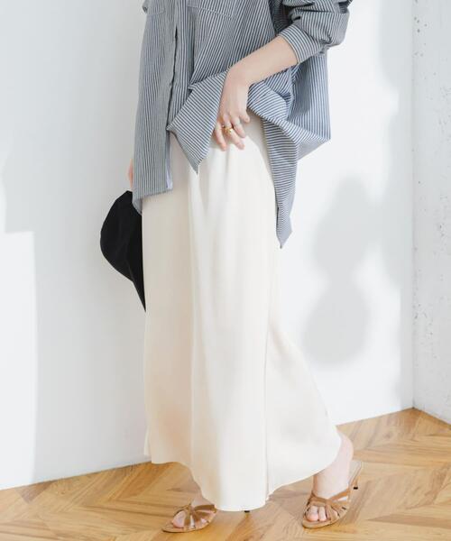 F by ROSSO（エフバイロッソ）の「F by ROSSO　サテンマーメイドスカート（スカート・レディース・ミント/ネイビー/ホワイト系その他・36/38）」の5枚目の写真