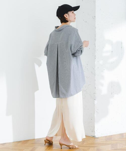 F by ROSSO（エフバイロッソ）の「F by ROSSO　サテンマーメイドスカート（スカート・レディース・ミント/ネイビー/ホワイト系その他・36/38）」の8枚目の写真