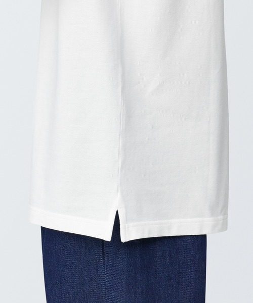 無印良品(ムジルシリョウヒン)の「紳士 洗いざらし鹿の子編み半袖ポロシャツ(ポロシャツ・メンズ・レッド/ホワイト/ネイビー系/ダークグリーン/グレー/ブラック・XL/L/M/S)」の11枚目の写真