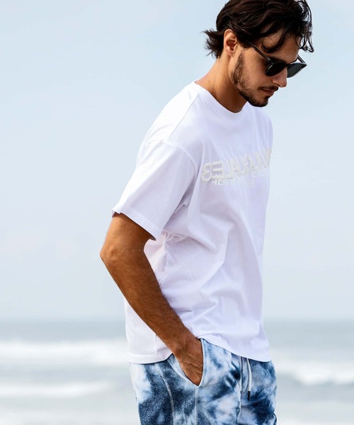 国内発送【1PIU1UGUALE3 RELAX】シルケットワイドTシャツ 2COLOR 1PIU1UGUALE3 RELAX - シルケットワイドTシャツ / ホワイト | Tempt