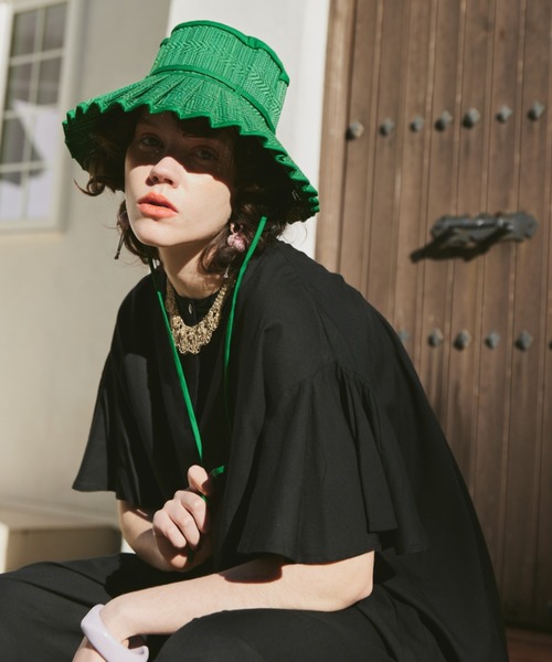 manana suerte（マニャーナスエルテ）の「レーヨンギャザースリーブブラウス（シャツ/ブラウス・レディース・ピンク/ブラック/ブルー・FREE）」の18枚目の写真