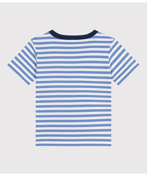 PETIT BATEAU(プチバトー)の「ボーダー半袖Tシャツ(Tシャツ/カットソー・キッズ・グリーン系その他/ホワイト×ブルー・12YEAR/10YEAR/6YEAR/8YEAR)」の6枚目の写真