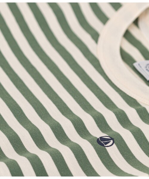 PETIT BATEAU(プチバトー)の「ボーダー半袖Tシャツ(Tシャツ/カットソー・キッズ・グリーン系その他/ホワイト×ブルー・12YEAR/10YEAR/6YEAR/8YEAR)」の9枚目の写真