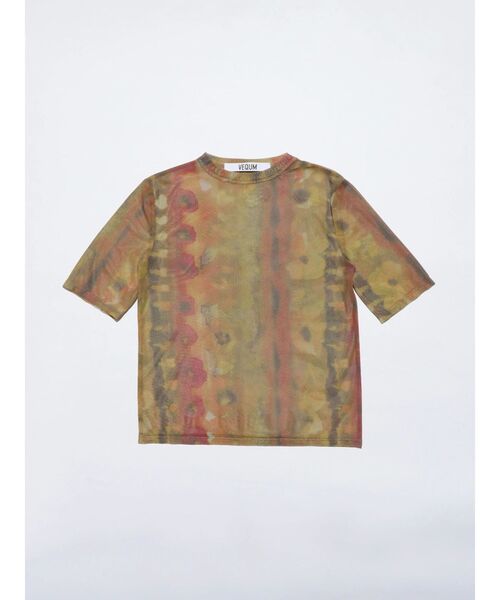 VEQUM（VEQUM）の「【VEQUM】SHEER COMPACT TSHIRT（Tシャツ/カットソー・レディース・ブルー/ホワイト/オレンジ/ブラック・FREE）」の16枚目の写真