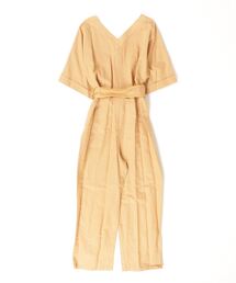 美品ꕥサラマリカ CTN LINEN FLOWER EMB ALL IN ONE 美品ꕥサラマリカ CTN LINEN FLOWER EMB ALL IN ONE