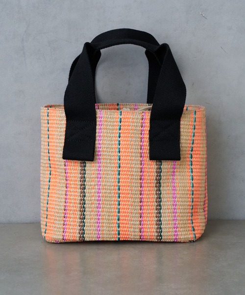 Actually（アクチュアリー）の「かごバッグ 巾着付き（トートバッグ・レディース・ブラック/オレンジ・フリー）」の8枚目の写真