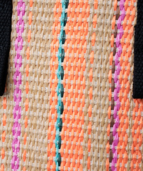 Actually（アクチュアリー）の「かごバッグ 巾着付き（トートバッグ・レディース・ブラック/オレンジ・フリー）」の11枚目の写真