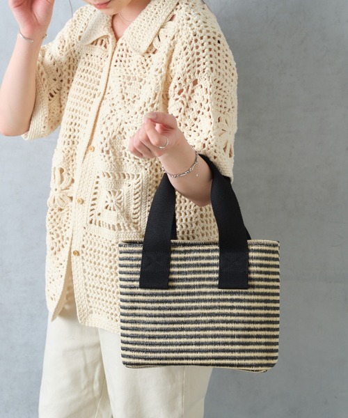 Actually（アクチュアリー）の「かごバッグ 巾着付き（トートバッグ・レディース・ブラック/オレンジ・フリー）」の12枚目の写真