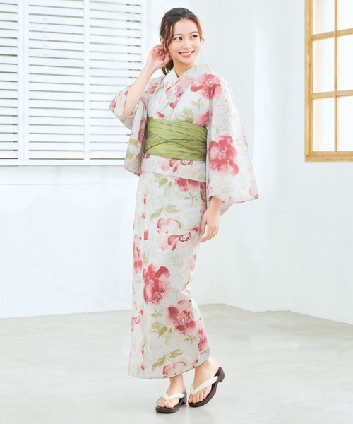 CELEN(セレン)の「【下駄付き/兵児帯ゆかた5点セット】浴衣・兵児帯・腰紐2本・下駄《夏ときめき浴衣》(浴衣・レディース・その他6/その他7/その他8/その他9/その他10/その他11/その他5/その他1/その他2/その他3/その他4/その他12/グレー系1/グレー系2/ホワイト系2/ブルー系/ホワイト系1/ピンク系/アイボリー系2/オレンジ系/アイボリー系1・FREE)」の4枚目の写真