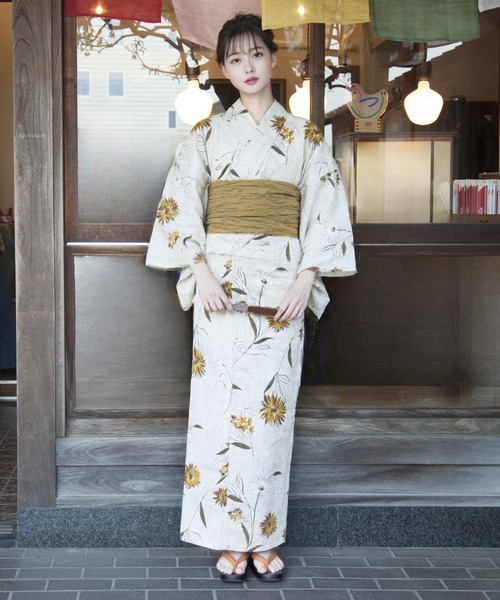 CELEN(セレン)の「【下駄付き/兵児帯ゆかた5点セット】浴衣・兵児帯・腰紐2本・下駄《夏ときめき浴衣》(浴衣・レディース・その他6/その他7/その他8/その他9/その他10/その他11/その他5/その他1/その他2/その他3/その他4/その他12/グレー系1/グレー系2/ホワイト系2/ブルー系/ホワイト系1/ピンク系/アイボリー系2/オレンジ系/アイボリー系1・FREE)」の5枚目の写真