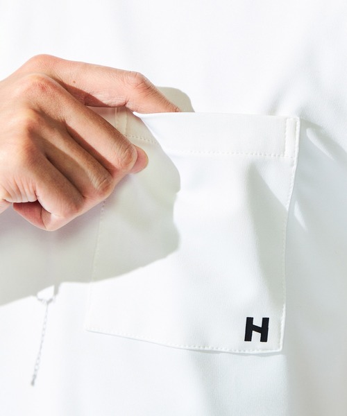 HIDEAWAYS NICOLE（ハイダウェイニコル）の「【20周年記念】ロゴプリント半袖Ｔシャツ（Tシャツ/カットソー・メンズ・ブラック/オフホワイト・MEDIUM/LARGE/X-LARGE）」の8枚目の写真