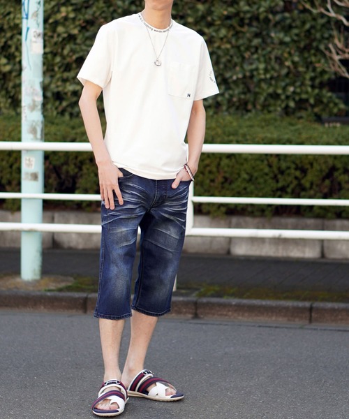 HIDEAWAYS NICOLE（ハイダウェイニコル）の「【20周年記念】ロゴプリント半袖Ｔシャツ（Tシャツ/カットソー・メンズ・ブラック/オフホワイト・MEDIUM/LARGE/X-LARGE）」の15枚目の写真