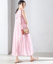 【SHIPS別注】TORRAZZO DONNA:〈手洗い可能〉ピンタック ワンピース ◇