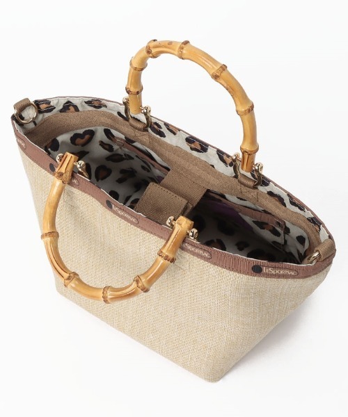 LeSportsac（レスポートサック）の「SM BAMBOO RAFFIA TOTE