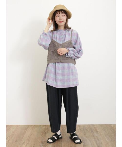 Samansa Mos2（サマンサ モスモス）の「透かしパッチワーク風前後2WAY