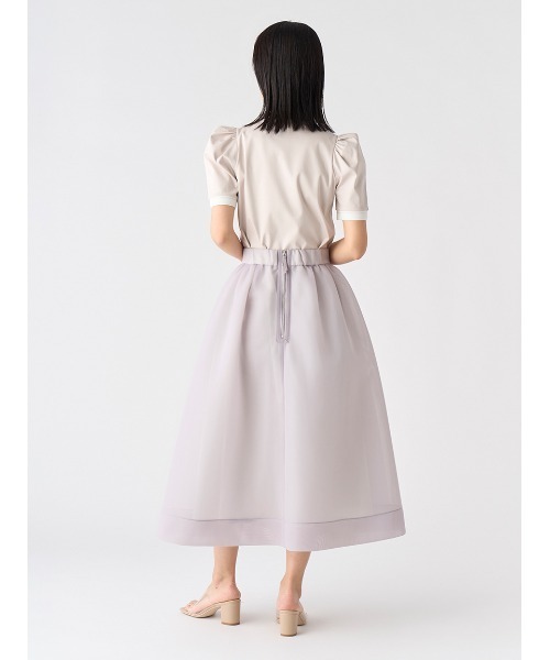 CELFORD セルフォード シアーボリュームスカート 24SS ピンクベージュ CELFORD（セルフォード）の「シアーフレアスカート（スカート）」 - WEAR