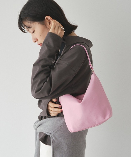 本革/軽量360g】ソフトレザーシンプルショルダーバッグ (CE-1328-WEB