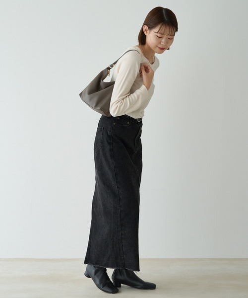 ソフトレザーシンプルショルダーバッグ (CE-1328)（ショルダーバッグ）｜russet（ラシット）