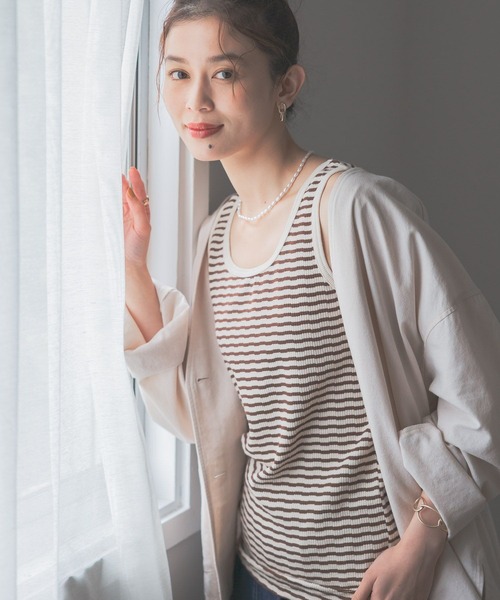 studio CLIP（スタディオクリップ）の「アソート気が利くタンクトップ[プラスサイズあり]（タンクトップ・レディース・スモーク/その他6/その他5/その他1/その他2/その他3/その他4/オフホワイト・MEDIUM/LARGE/X-LARGE/XX-LARGE/XXX-LARGE）」の7枚目の写真