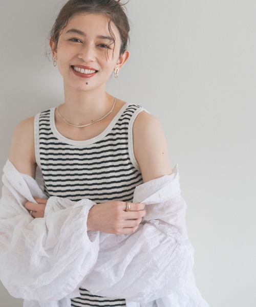 studio CLIP（スタディオクリップ）の「アソート気が利くタンクトップ[プラスサイズあり]（タンクトップ・レディース・スモーク/その他6/その他5/その他1/その他2/その他3/その他4/オフホワイト・MEDIUM/LARGE/X-LARGE/XX-LARGE/XXX-LARGE）」の16枚目の写真