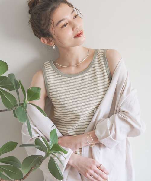 studio CLIP（スタディオクリップ）の「アソート気が利くタンクトップ[プラスサイズあり]（タンクトップ・レディース・スモーク/その他6/その他5/その他1/その他2/その他3/その他4/オフホワイト・MEDIUM/LARGE/X-LARGE/XX-LARGE/XXX-LARGE）」の21枚目の写真