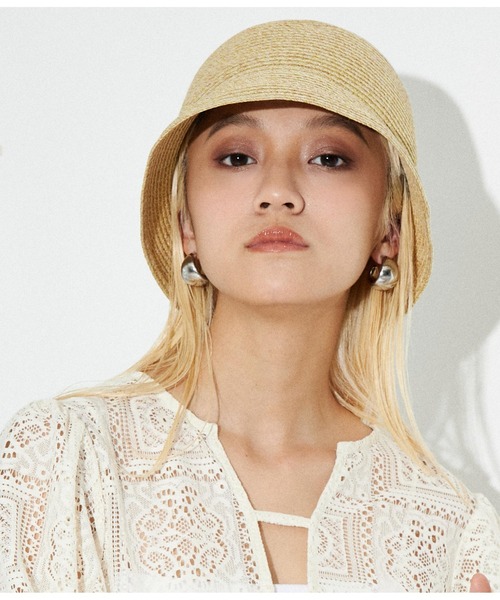 Settimissimo（セッティミッシモ）の「ハンドウォッシャブル ミックスカラー バケットハット 帽子（ハット・レディース・ブラック/ベージュ・FREE）」の3枚目の写真