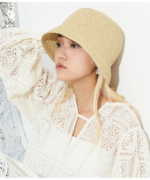 Settimissimo（セッティミッシモ）の「ハンドウォッシャブル ミックスカラー バケットハット 帽子（ハット・レディース・ブラック/ベージュ・FREE）」の4枚目の写真