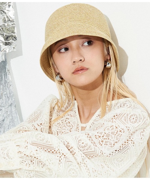 Settimissimo（セッティミッシモ）の「ハンドウォッシャブル ミックスカラー バケットハット 帽子（ハット・レディース・ブラック/ベージュ・FREE）」の6枚目の写真