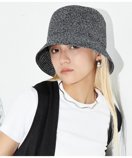 Settimissimo（セッティミッシモ）の「ハンドウォッシャブル ミックスカラー バケットハット 帽子（ハット・レディース・ブラック/ベージュ・FREE）」の8枚目の写真