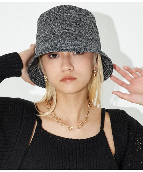 Settimissimo（セッティミッシモ）の「ハンドウォッシャブル ミックスカラー バケットハット 帽子（ハット・レディース・ブラック/ベージュ・FREE）」の10枚目の写真