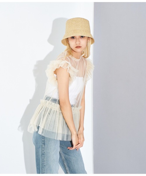 Settimissimo（セッティミッシモ）の「ハンドウォッシャブル ミックスカラー バケットハット 帽子（ハット・レディース・ブラック/ベージュ・FREE）」の17枚目の写真