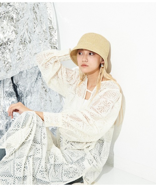 Settimissimo（セッティミッシモ）の「ハンドウォッシャブル ミックスカラー バケットハット 帽子（ハット・レディース・ブラック/ベージュ・FREE）」の18枚目の写真